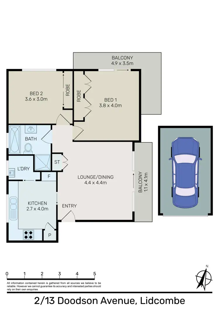 Floorplan of Homely apartment listing, 2/13 Doodson Avenue, Lidcombe NSW 2141