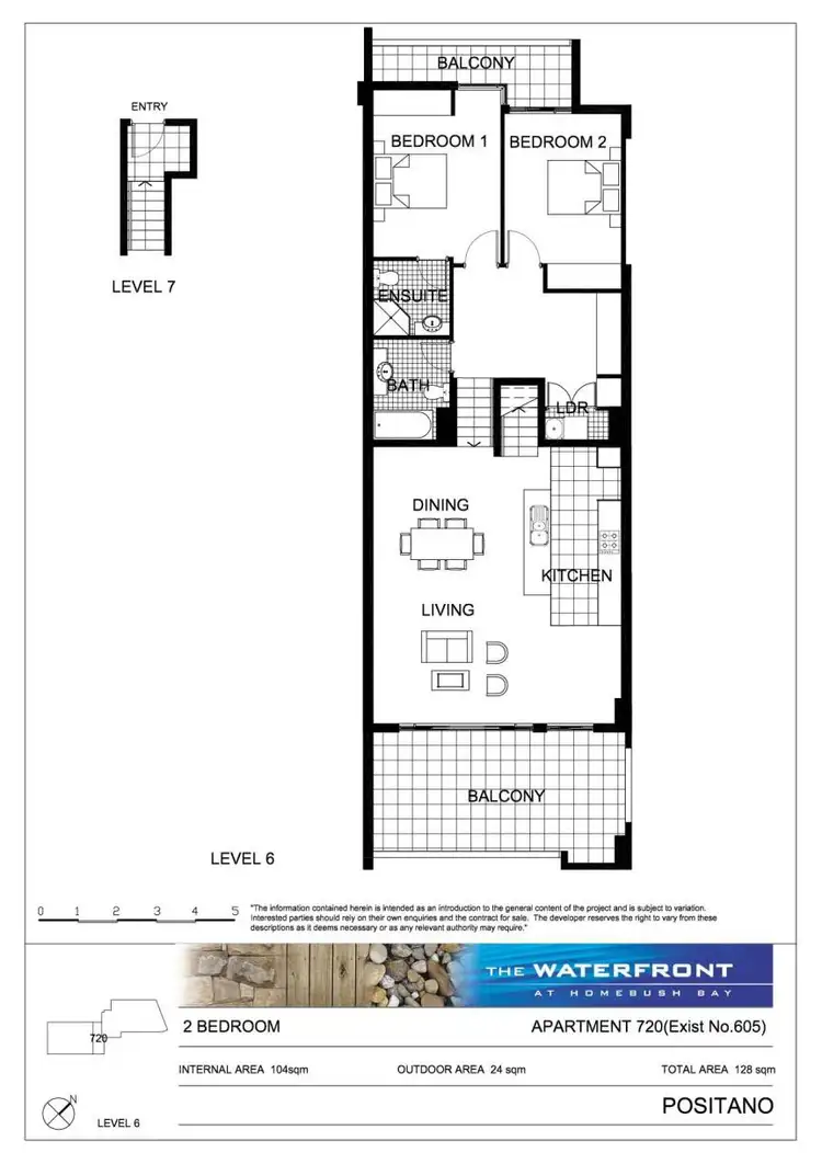 Floorplan of Homely apartment listing, 720/25 Bennelong Parkway, Wentworth Point NSW 2127
