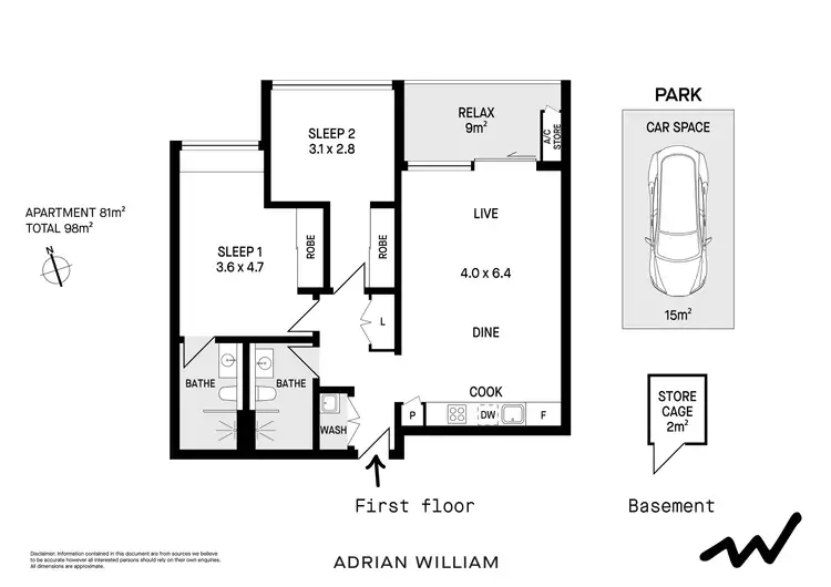 Floorplan of Homely apartment listing, 121/803 New Canterbury Road, Dulwich Hill NSW 2203