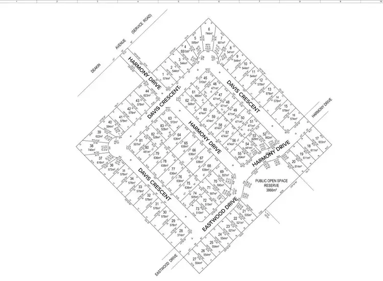 Floorplan of Homely land listing, LOT 45, 546 Deakin Avenue, Mildura VIC 3500