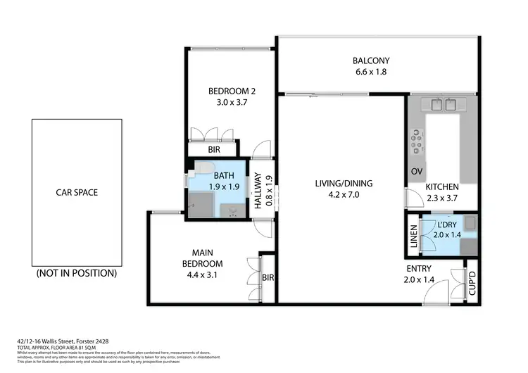 Floorplan of Homely unit listing, 42/12-16 Wallis Street, Forster NSW 2428