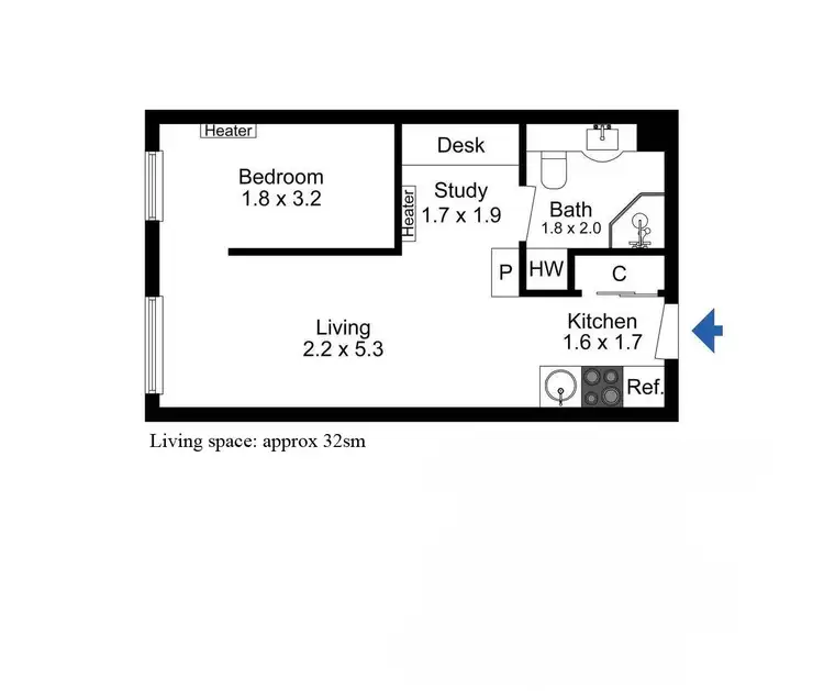 Floorplan of Homely apartment listing, 2706/570 Lygon Street, Carlton VIC 3053