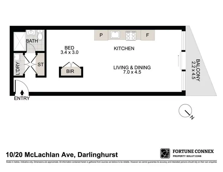 Floorplan of Homely apartment listing, 10/20 McLachlan Avenue, Darlinghurst NSW 2010