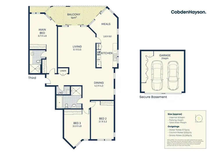 Floorplan of Homely apartment listing, 9/7 Figtree Avenue, Abbotsford NSW 2046