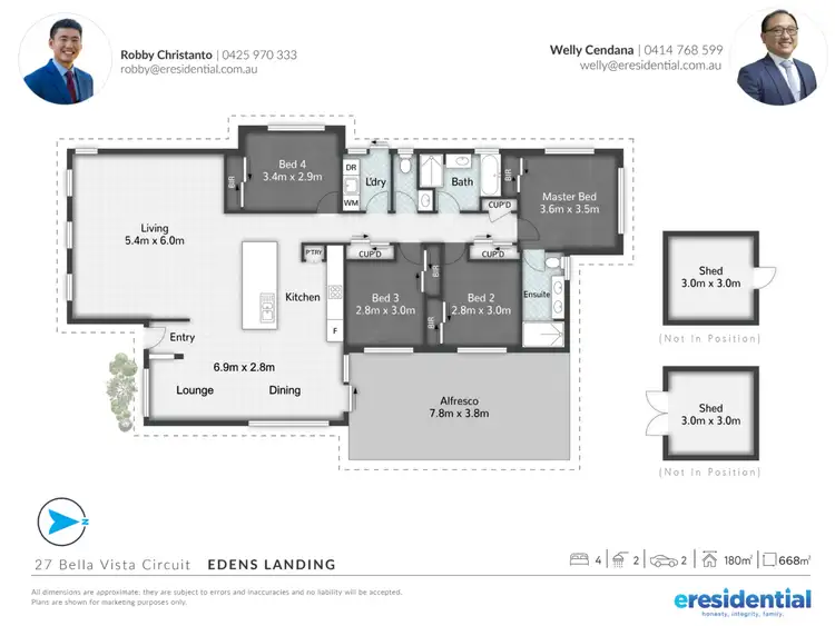 Floorplan of Homely house listing, 27 Bella Vista Circuit, Edens Landing QLD 4207