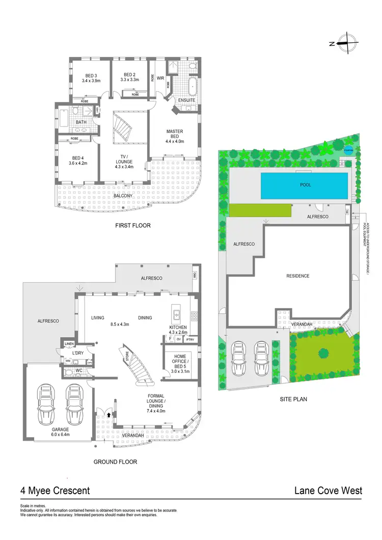 Floorplan of Homely house listing, 4 Myee Crescent, Lane Cove NSW 2066