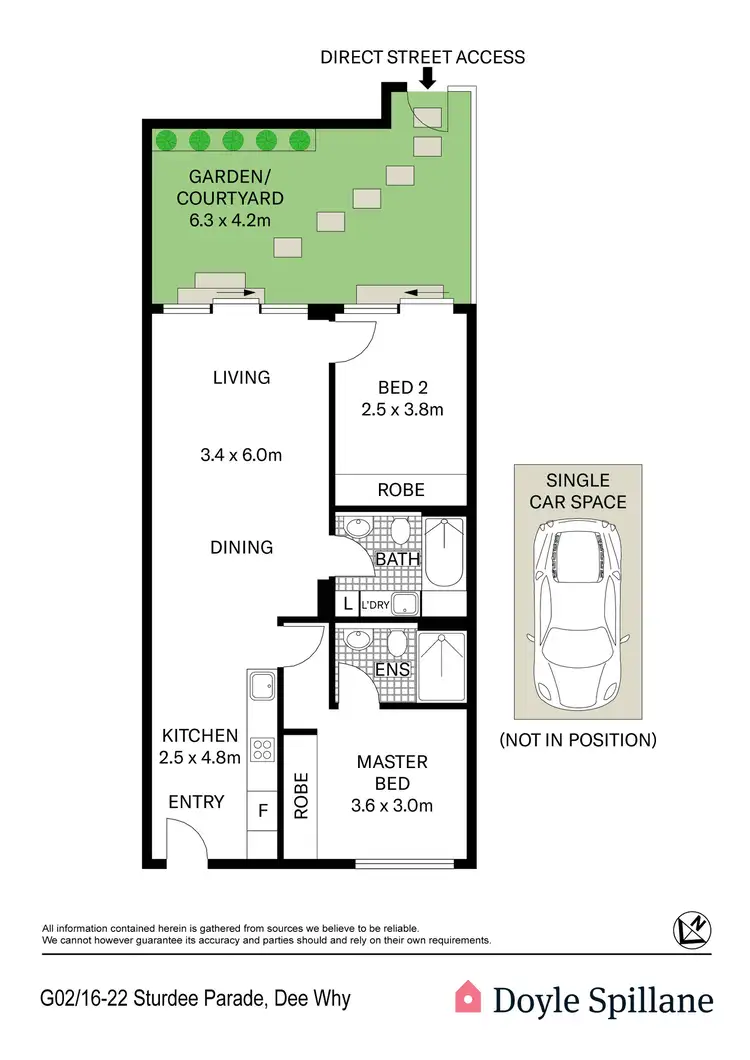 Floorplan of Homely apartment listing, G02/16-22 Sturdee Parade, Dee Why NSW 2099