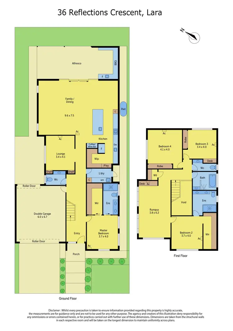 Floorplan of Homely house listing, 36 Reflections Crescent, Lara VIC 3212