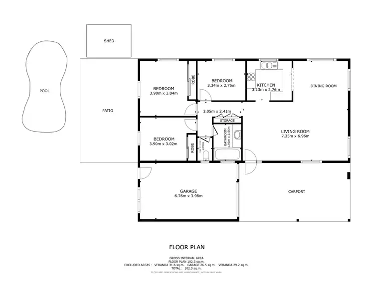 Floorplan of Homely house listing, 24 Wirrah Street, Bayview Heights QLD 4868