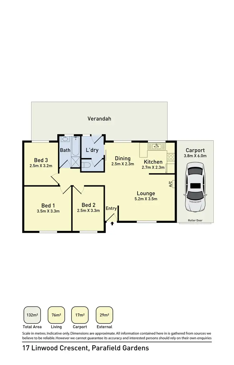 Floorplan of Homely house listing, 17 Linwood Crescent, Parafield Gardens SA 5107