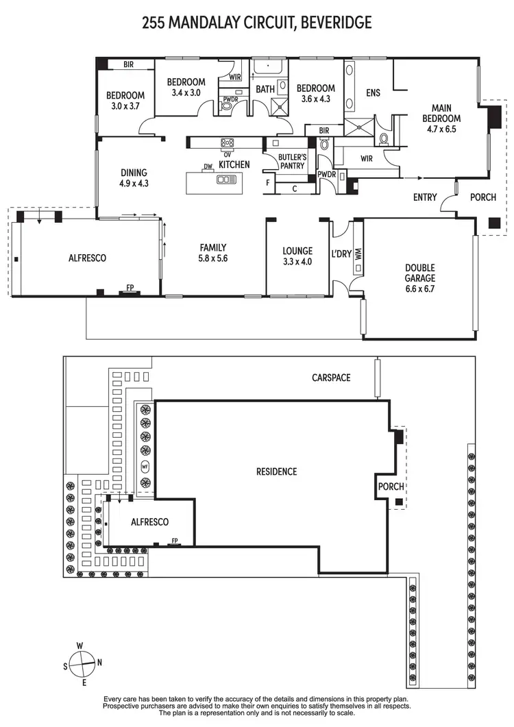 Floorplan of Homely house listing, 255 Mandalay Circuit, Beveridge VIC 3753