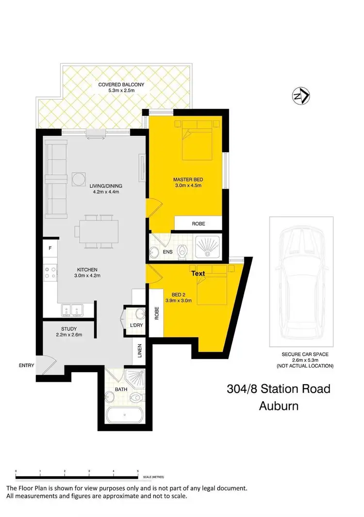 Floorplan of Homely unit listing, 304/8 Station Road, Auburn NSW 2144