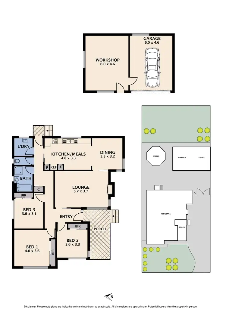 Floorplan of Homely house listing, 36 Massey Avenue, Reservoir VIC 3073