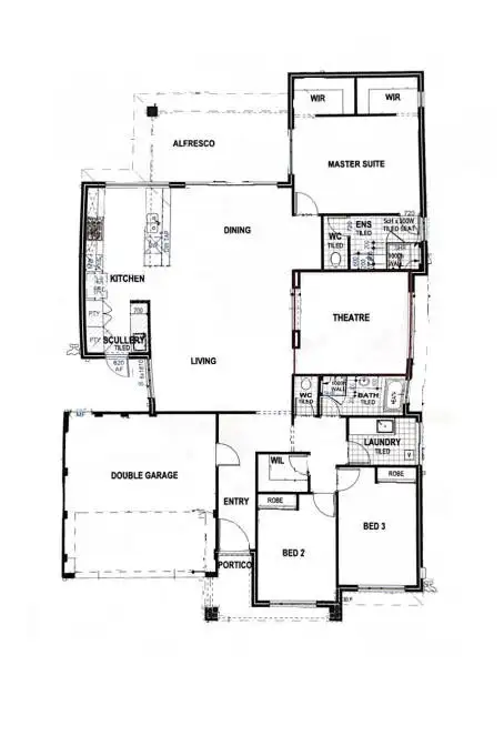 Floorplan of Homely house listing, 40 Julimar Drive, Southern River WA 6110