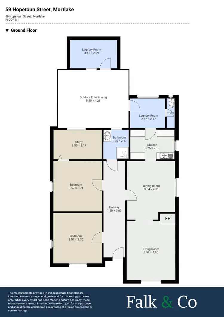 Floorplan of Homely house listing, 59 Hopetoun Street, Mortlake VIC 3272