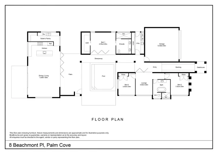 Floorplan of Homely house listing, 8 Beachmont Place, Palm Cove QLD 4879