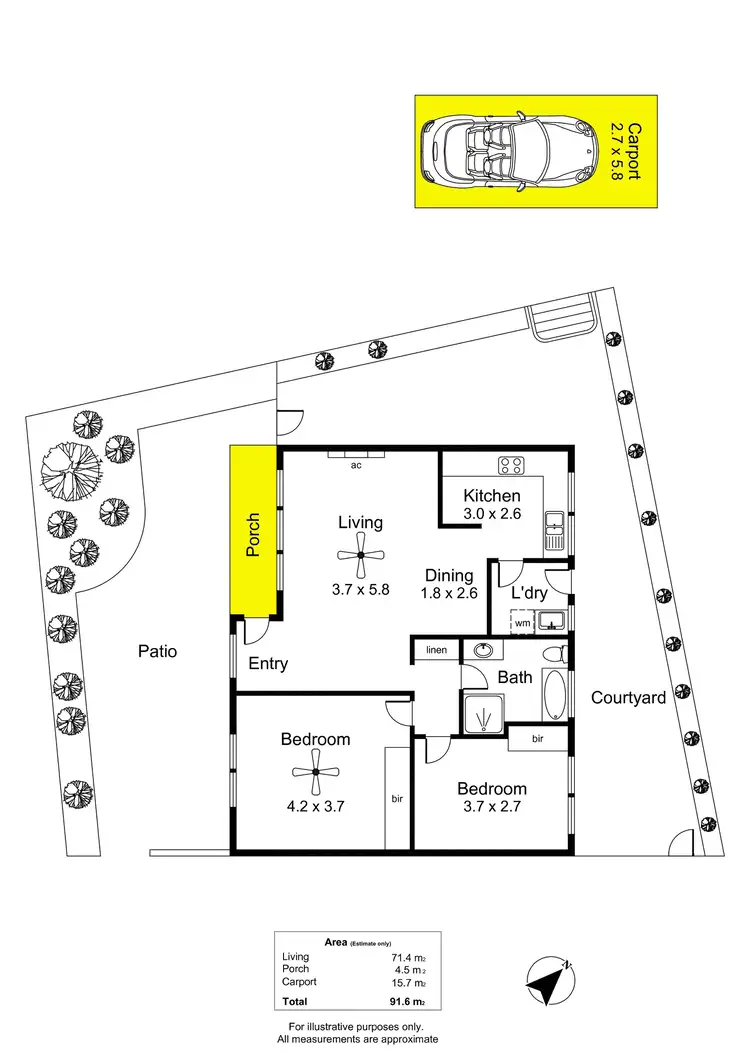 Floorplan of Homely unit listing, 3/18a Princes Road, Torrens Park SA 5062