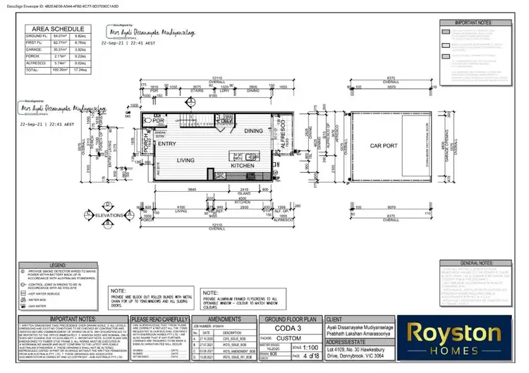 Floorplan of Homely townhouse listing, 30 Hawkesbury Drive, Donnybrook VIC 3064