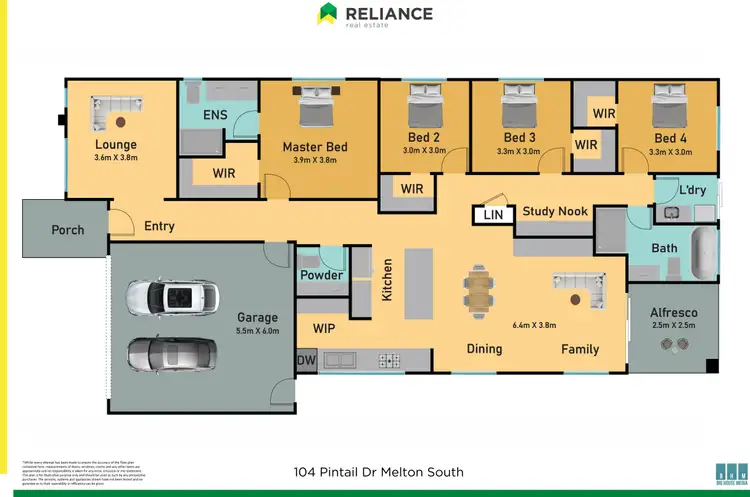 Floorplan of Homely house listing, 104 Pintail Drive, Melton South VIC 3338
