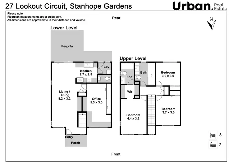 Floorplan of Homely semi-detached listing, 27 Lookout Circuit, Stanhope Gardens NSW 2768