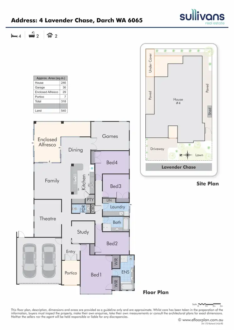 Floorplan of Homely house listing, 4 Lavender Chase, Darch WA 6065