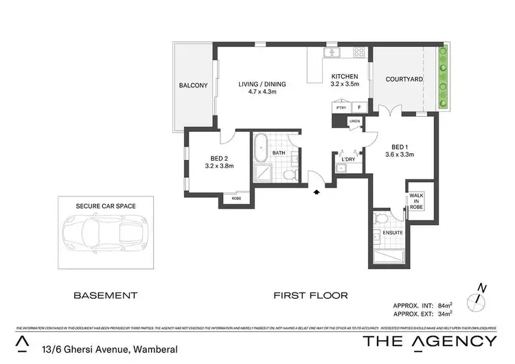 Floorplan of Homely apartment listing, 13/6 Ghersi Avenue, Wamberal NSW 2260