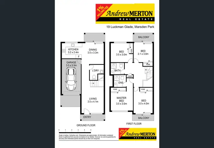 Floorplan of Homely townhouse listing, 19 Luckman Glade, Marsden Park NSW 2765