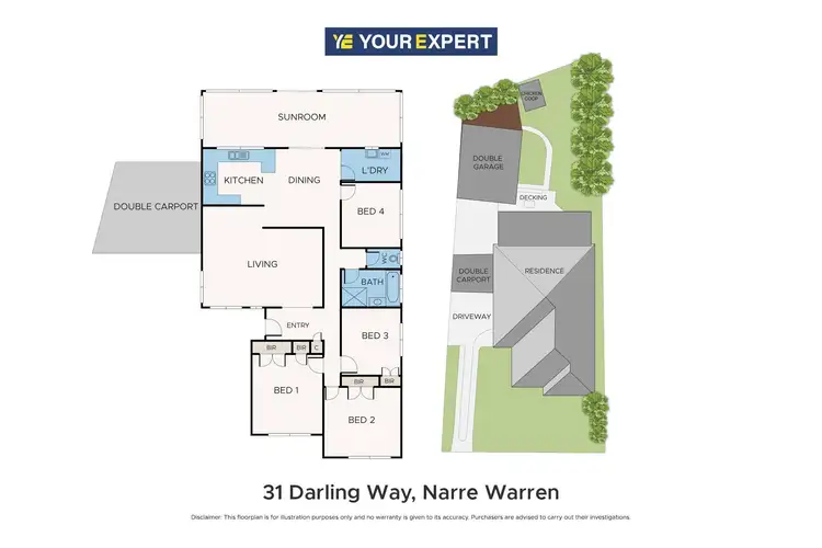 Floorplan of Homely house listing, 31 Darling Way, Narre Warren VIC 3805