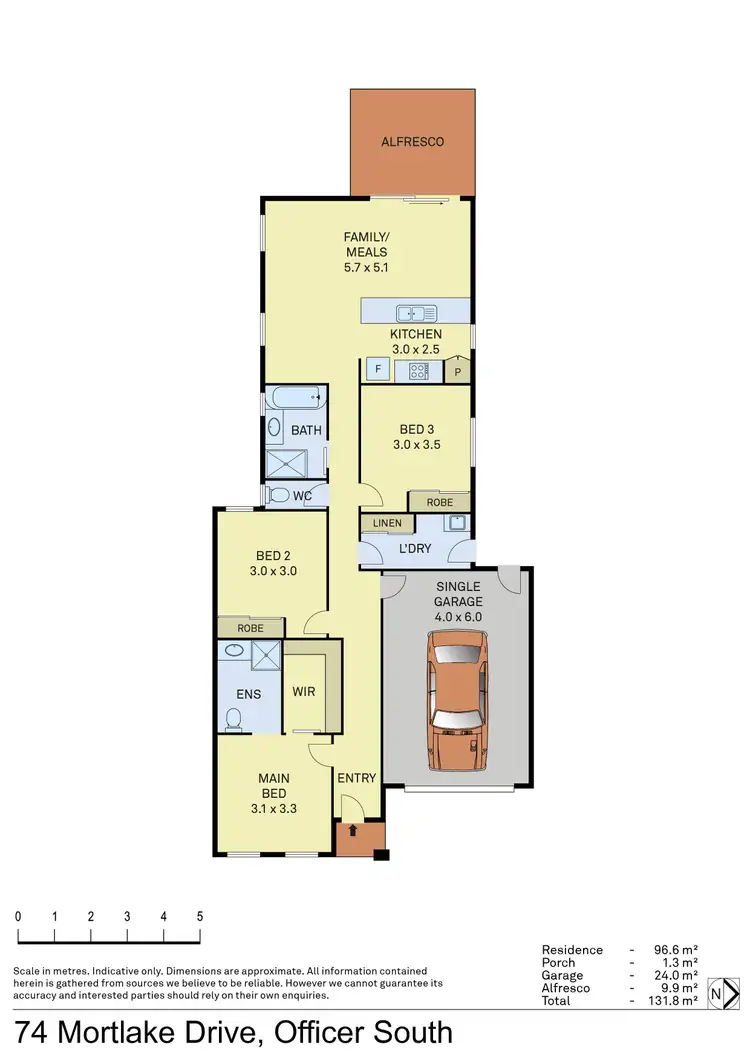 Floorplan of Homely house listing, 74 Mortlake Drive, Officer South VIC 3809