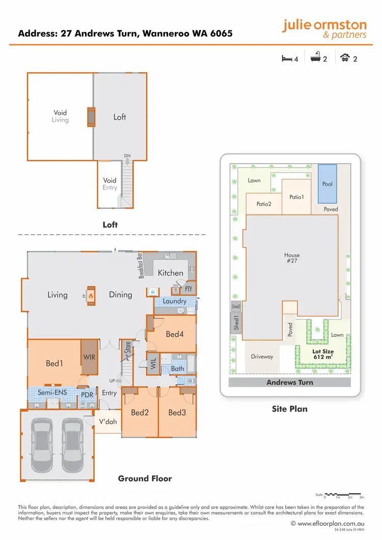 Floorplan of Homely house listing, 27 Andrews Turn, Wanneroo WA 6065