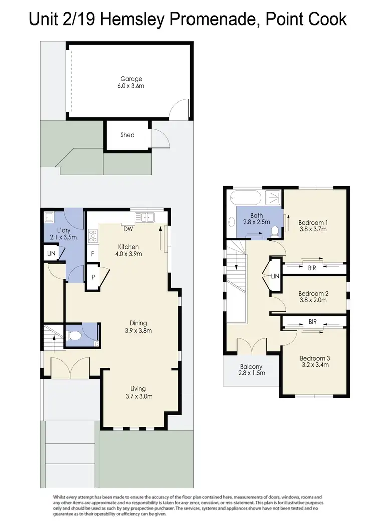 Floorplan of Homely house listing, 2/19 Hemsley Promenade, Point Cook VIC 3030