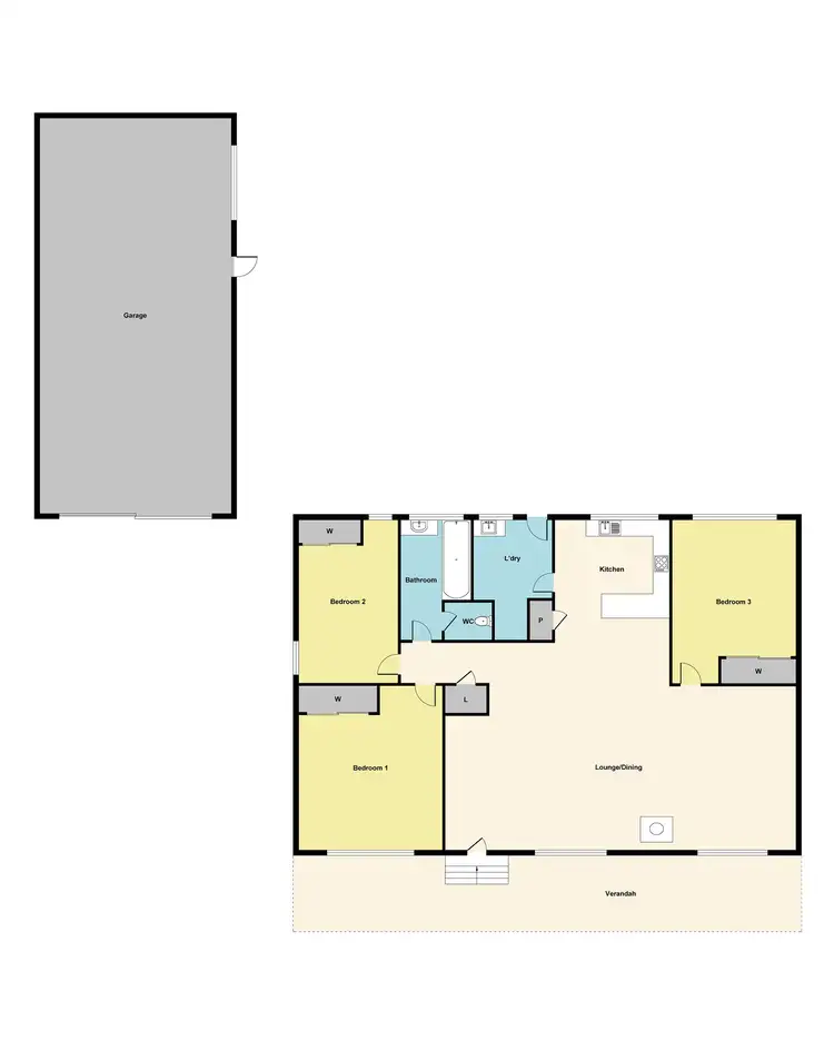 Floorplan of Homely house listing, 2294 Glenelg Highway, Scarsdale VIC 3351