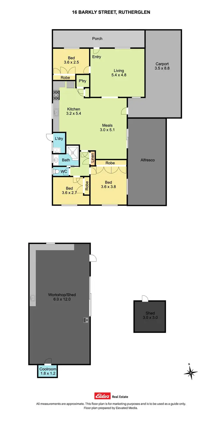 Floorplan of Homely house listing, 16 Barkly Street, Rutherglen VIC 3685