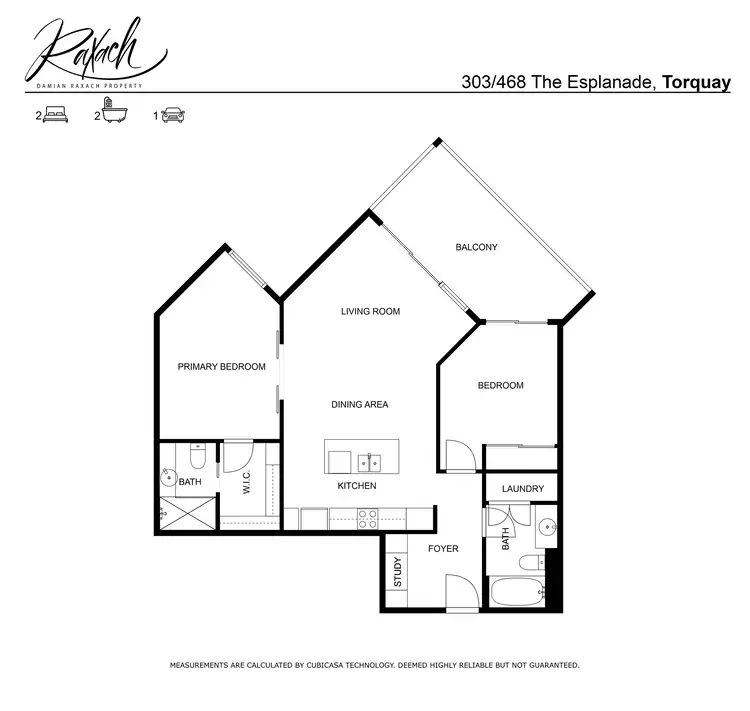 Floorplan of Homely unit listing, 303/468 Esplanade, Torquay QLD 4655