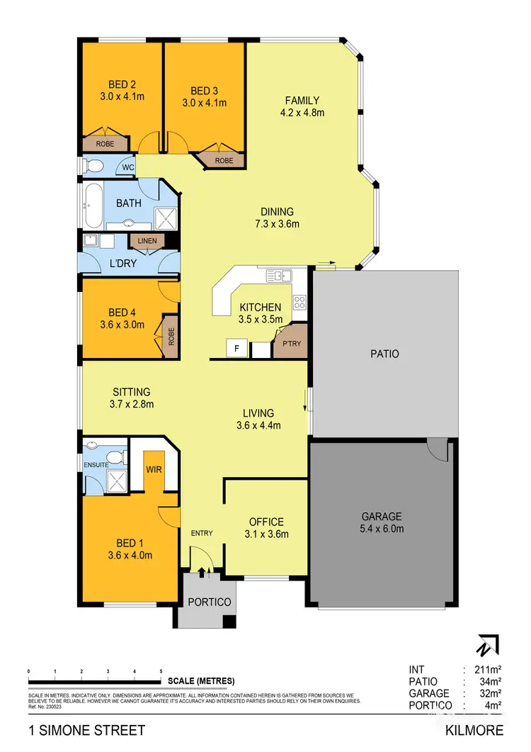 Floorplan of Homely house listing, 1 Simone Street, Kilmore VIC 3764