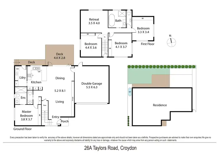 Floorplan of Homely house listing, 26A Taylors Road, Croydon VIC 3136