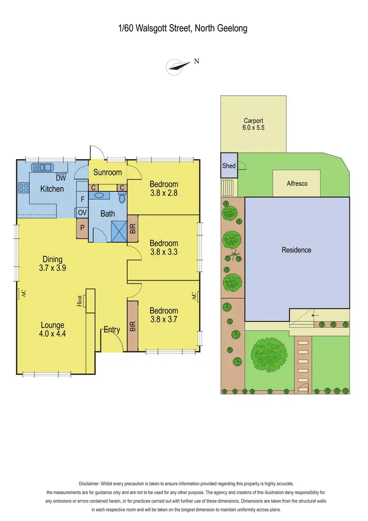 Floorplan of Homely house listing, 1/60 Walsgott Street, North Geelong VIC 3215