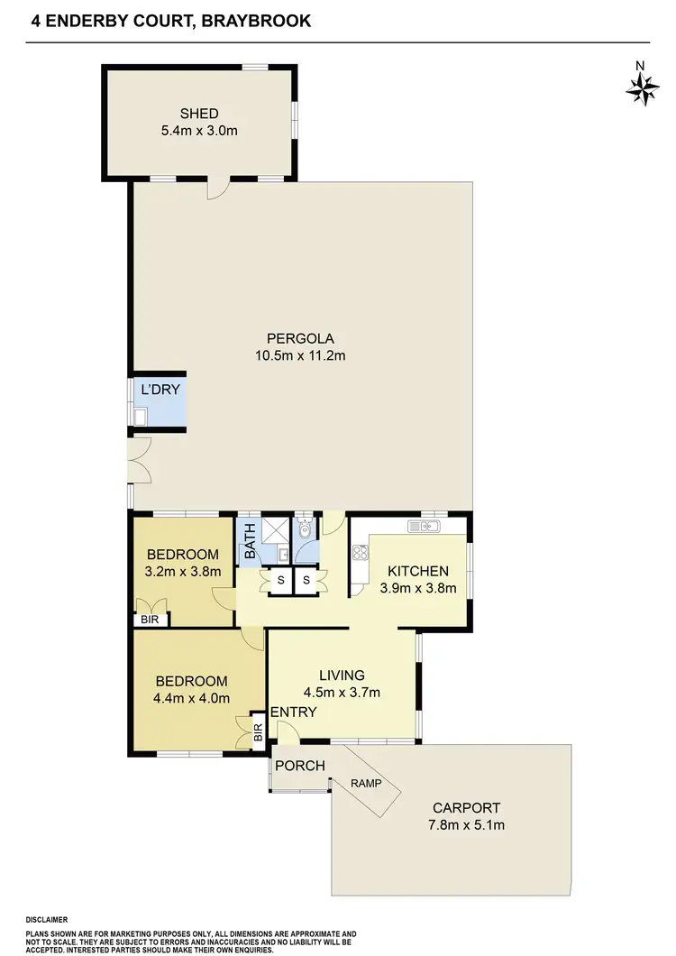 Floorplan of Homely house listing, 4 Enderby Court, Braybrook VIC 3019