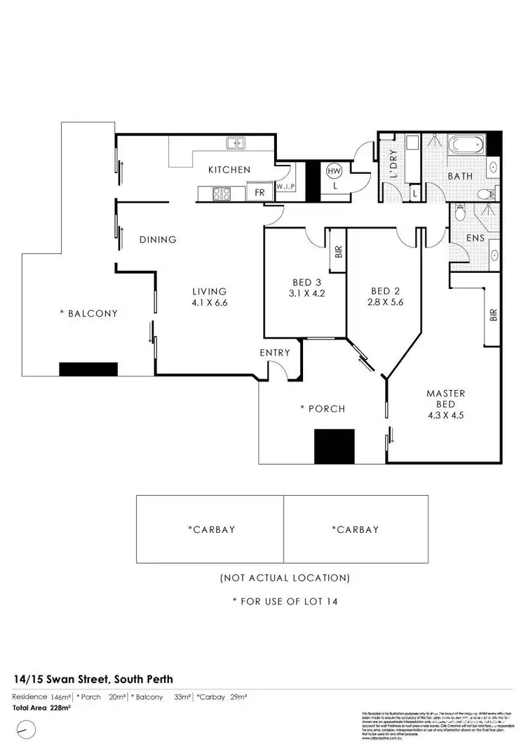 Floorplan of Homely apartment listing, 14/15 Swan Street, South Perth WA 6151