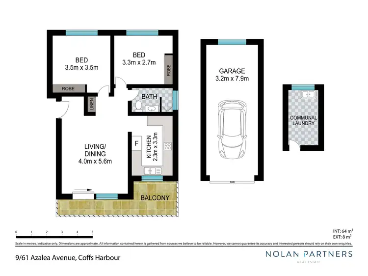 Floorplan of Homely unit listing, 9/61 Azalea Avenue, Coffs Harbour NSW 2450
