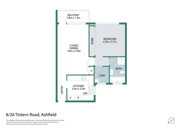 Floorplan of Homely unit listing, 8/26 Tintern Road, Ashfield NSW 2131