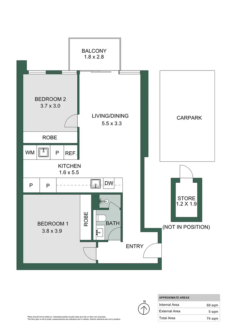 Floorplan of Homely apartment listing, 701/29 Angas Street, Adelaide SA 5000