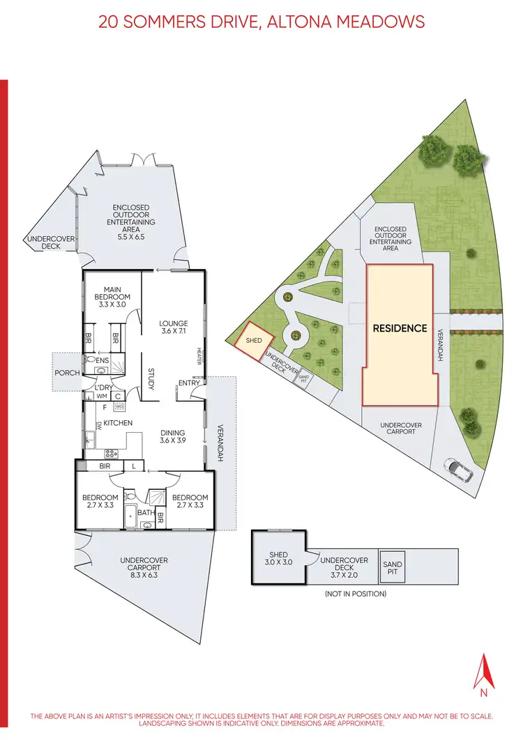 Floorplan of Homely house listing, 20 Sommers Drive, Altona Meadows VIC 3028