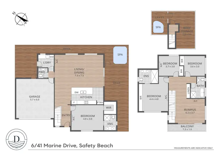 Floorplan of Homely townhouse listing, 6/41 Marine Drive, Safety Beach VIC 3936