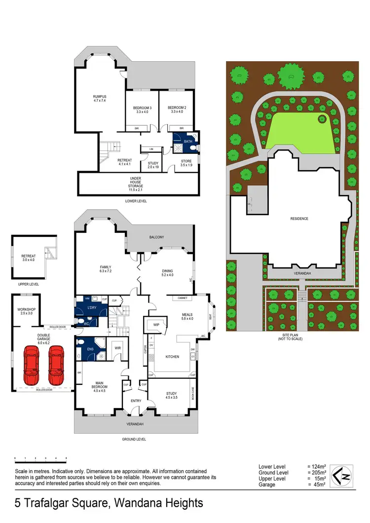 Floorplan of Homely house listing, 5 Trafalgar Square, Wandana Heights VIC 3216