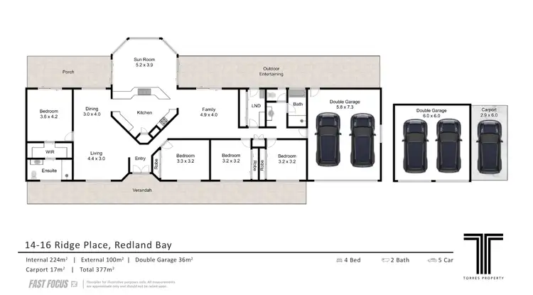 Floorplan of Homely house listing, 14-16 Ridge Place, Redland Bay QLD 4165