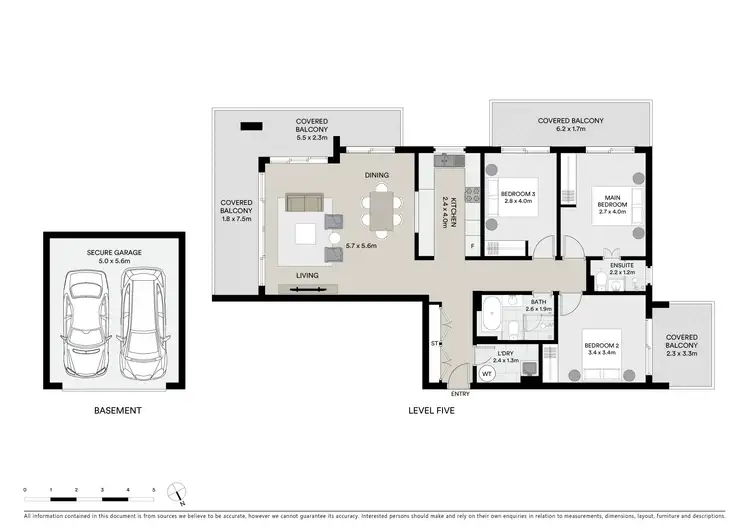 Floorplan of Homely apartment listing, 502/2-8 Gordon Street, Brighton-Le-Sands NSW 2216