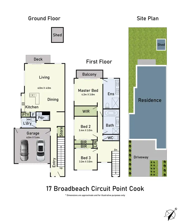 Floorplan of Homely house listing, 17 Broadbeach Circuit, Point Cook VIC 3030