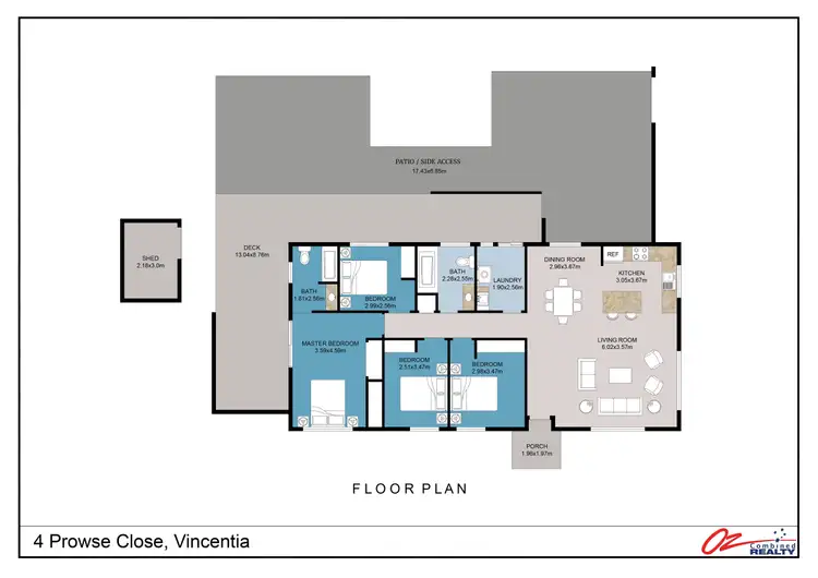 Floorplan of Homely house listing, 4 Prowse Close, Vincentia NSW 2540