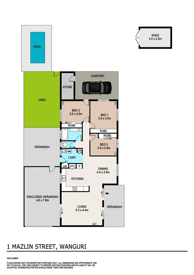 Floorplan of Homely house listing, 1 Mazlin Street, Wanguri NT 810